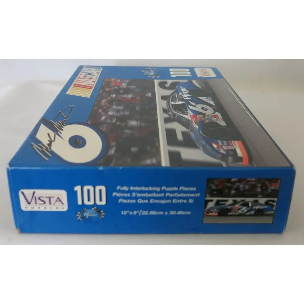 NASCAR Pfizer Racing Mark Martin #6 NEW Puzzle 100 Pieces Vintage 2001 Toy Game